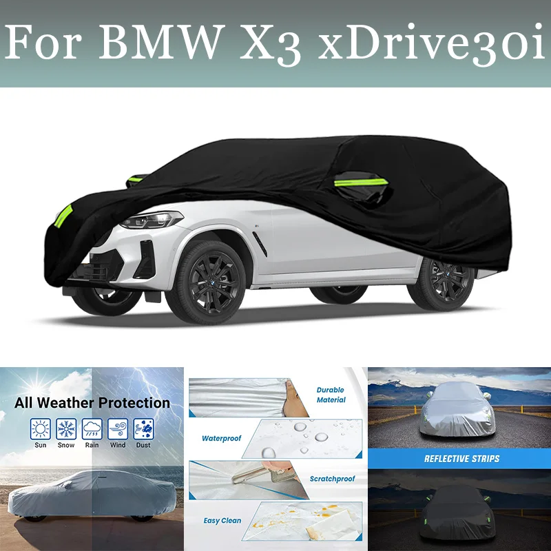 

Full Car Cover For BMW X3 xDrive30i Waterproof Summer Sun Shade Anti-UV Winter Rain Snow Prevent SUV Cover