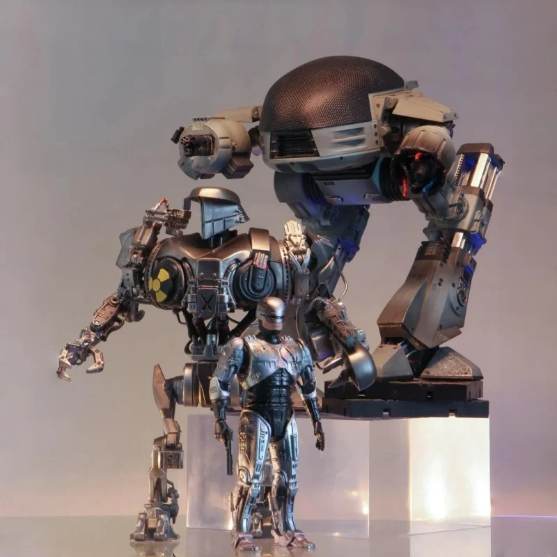

В наличии Hiya масштаб 1/18, 3,75 дюйма Robocop Ed-209 Mecha, экшн-фигурка, коллекция украшений, модель игрушки, рождественские подарки