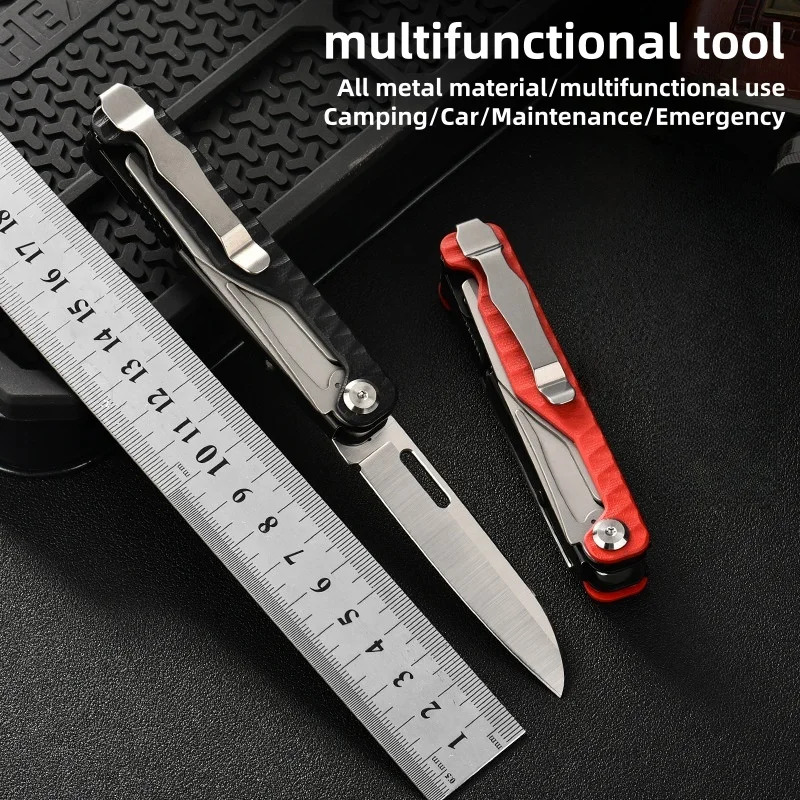 

Multi functional wrench, small knife, high hardness outdoor tool, tactical emergency equipment, folding wrench, scissors