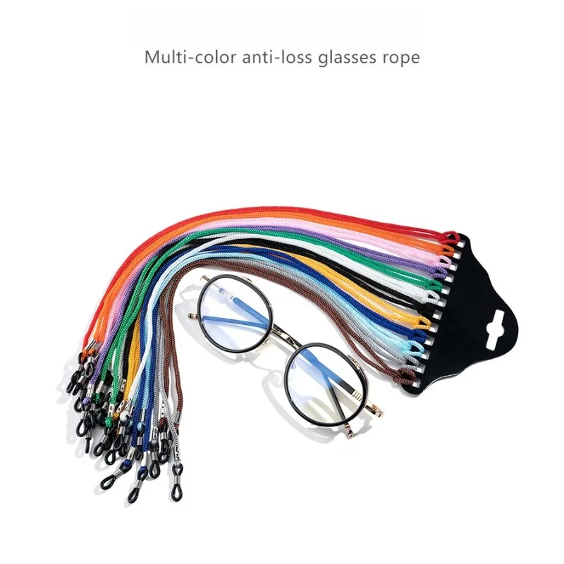Anti-Verlust-Brillenkordel, Brillenzubehör, 12 Stück, modische Nylon-Brillenkette, rutschfeste Brillenbanderole
