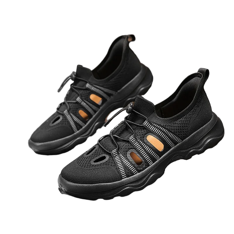 

Men's Wide Toe Box Sneakers Casual Sports Slip-on Shoes Barefoot Hollowed Minimalist Design Summer Breathable Plus Big Size