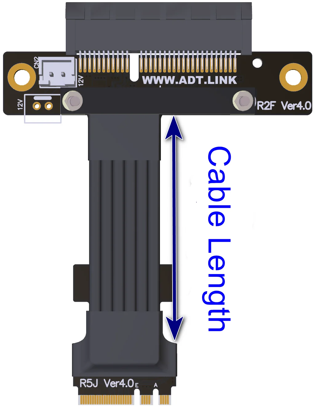 M.2 WiFi A.E Key To PCIe 4.0 x4 Extension Cable Full Speed Gen4 PCIe 4.0 M2 WiFi AEkey To 4x SSD Riser Adapter