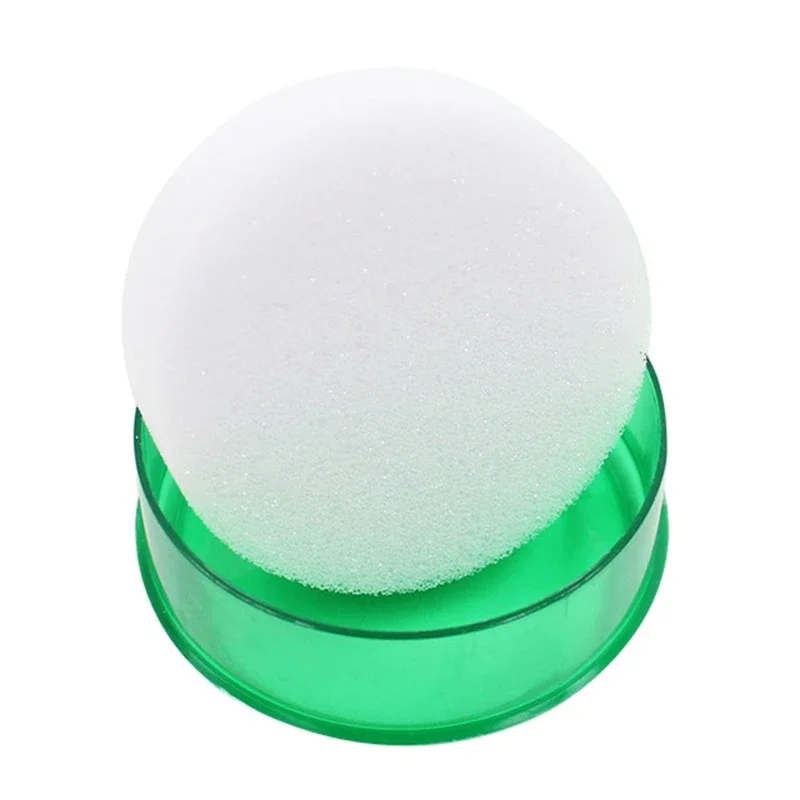 Office Desk Fingertip Moistener Round Wet Sponge Cup for Accountant Office Clerk Cashier Counting Papers Currency 55KC