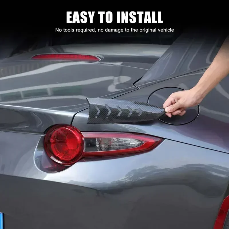 

Dry Carbon Fiber Car Tail Light Side Panel Cover Lamp Decorative Trim Accessories For Mazda MX-5 Miata ND 2016-2025