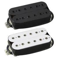 FLEOR 1 Uds Alnico 5 pastilla Humbucker guitarra eléctrica pastilla de cuello/puente-piezas de poste ajustables