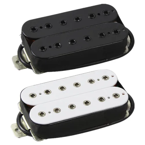 FLEOR 1 Uds Alnico 5 pastilla Humbucker guitarra eléctrica pastilla de cuello/puente-piezas de poste ajustables