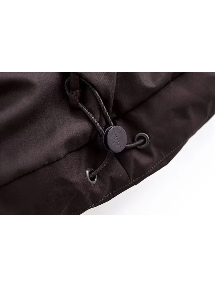 Damska kamizelka kurtka jesienno-zimowa ciepła bawełniana bez rękawów prosta codzienna kamizelka płaszcz modna jednolita kolorystycznie damska bluzka bez rękawów w stylu streetwear