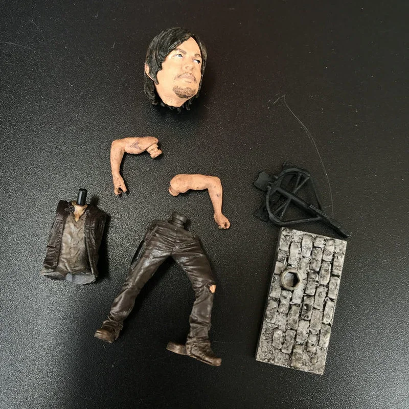 Originale la bambola che cammina figura morta Rick Grimes accessori per ornamenti assemblati mobili figurine Fantasy bambini presenti