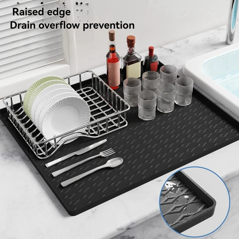 2 PCS Washer And Dryer Covers For The Top, Non-Slip Washer Dryer Countertop Protector Mat For Laundry Room & Kitchen