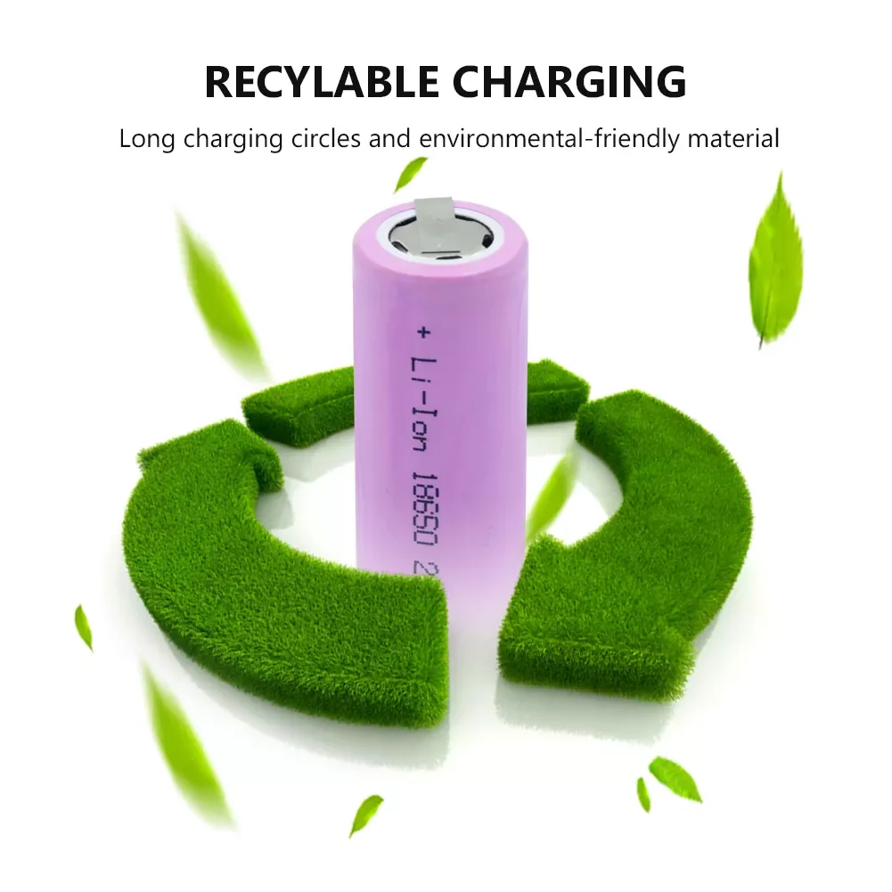Novos pces recarregável li-ion bateria 18650 3.7v 2600mah com guias de níquel para farol lanterna tocha power bank gamepad