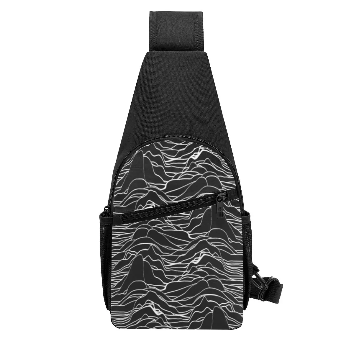 

Joy Division Unknown Pleasures Chest Bag Men Sling Crossbody Backpack Chest Bag Traveling Hiking Daypack Shoulder Bag