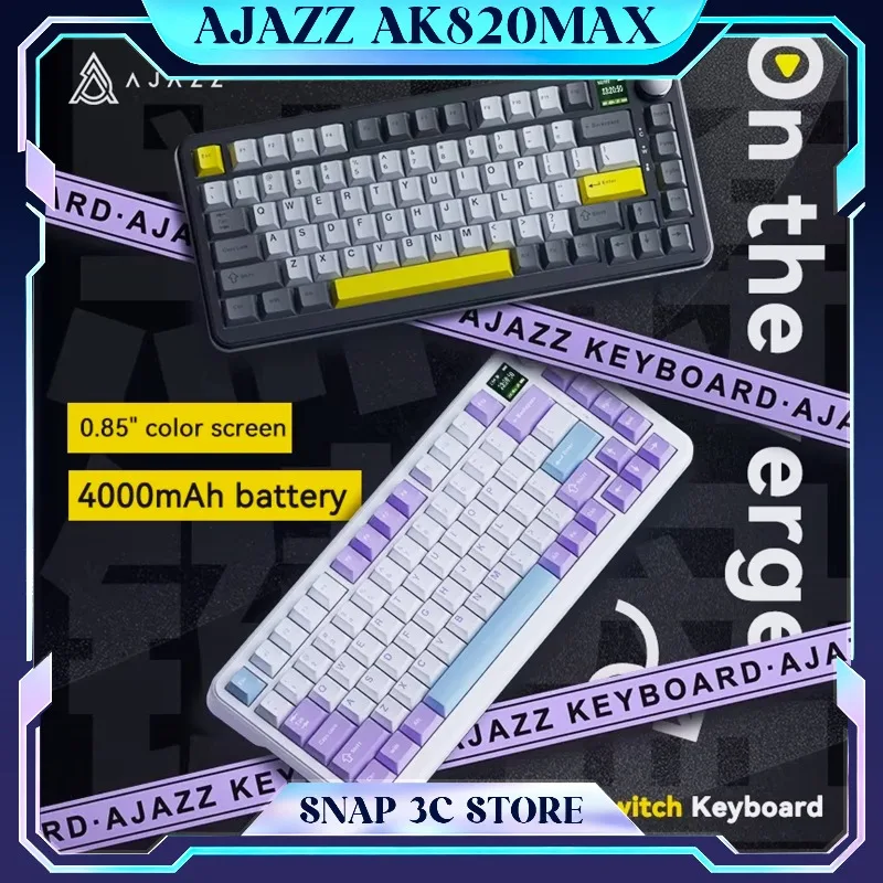 

AK820 Magnetic Axis Wired Gaming Keyboard Hot-swappable All Keys 8K Accuracy Ultra Low Latency Gits