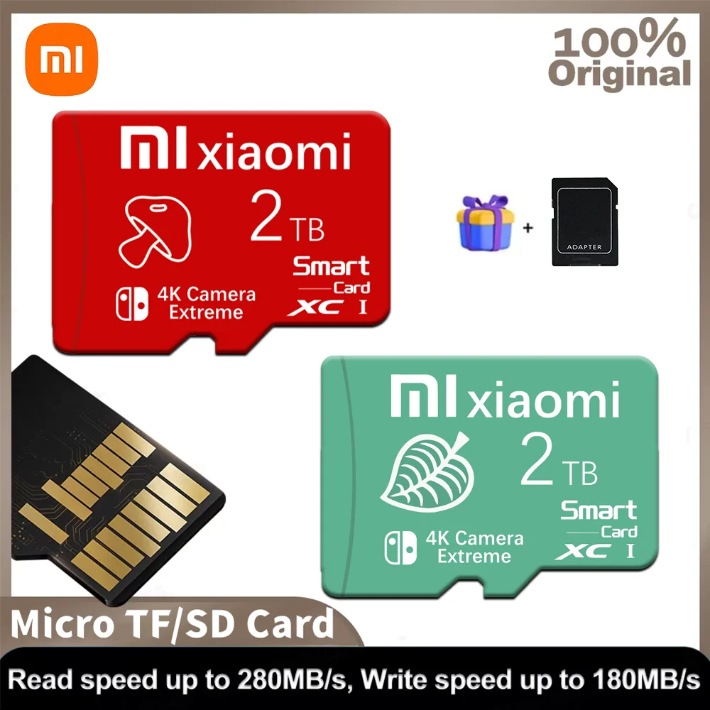 

Xiaomi 2TB TF SD Card Flash Class10 SD Card 1TB Memory Card 128GB 256GB 512GB SD Card For Nintendo Switch Accessories