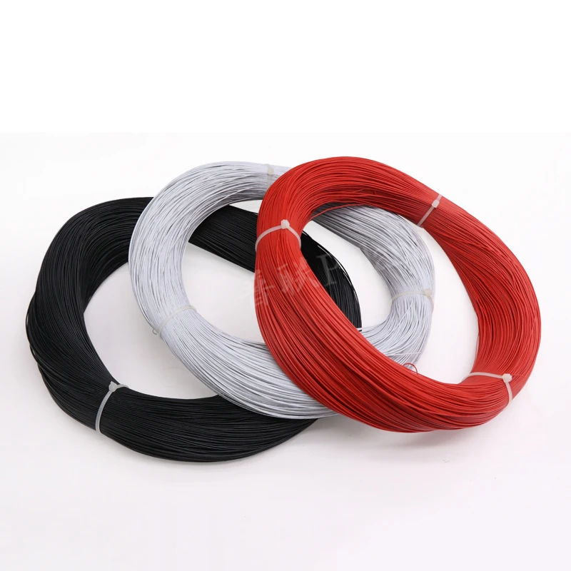 5/10/20/50/100m UL1571 Electronic Wire PVC Insulated Tinned Copper 32 30 28 26 24 22 20 18 16 AWG Environmental LED Cord Line