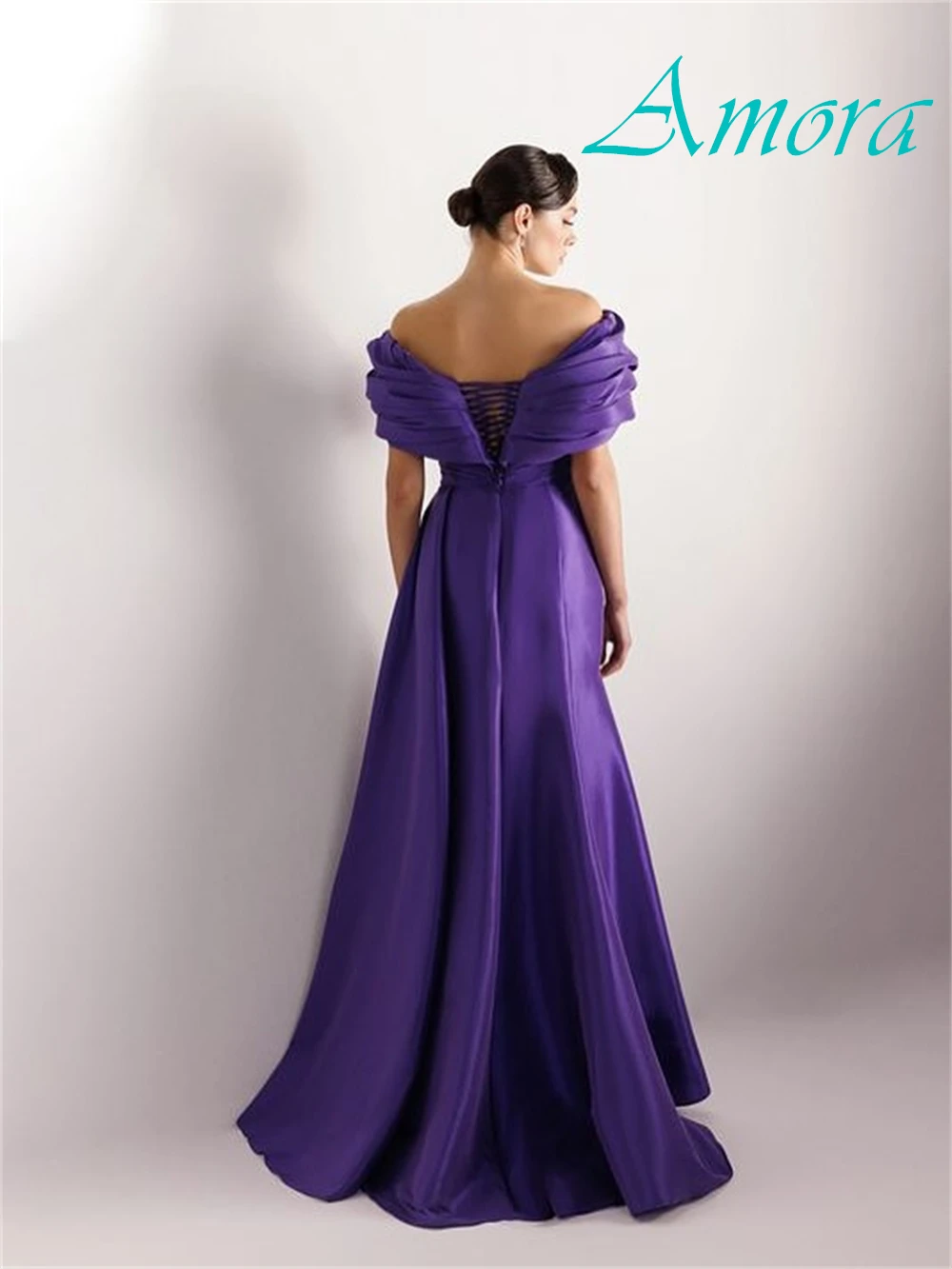 Сексуальное атласное вечернее платье с v-образным вырезом по индивидуальному заказу, простые платья для выпускного вечера с открытыми плечами, изысканные цветы, платья для особых случаев