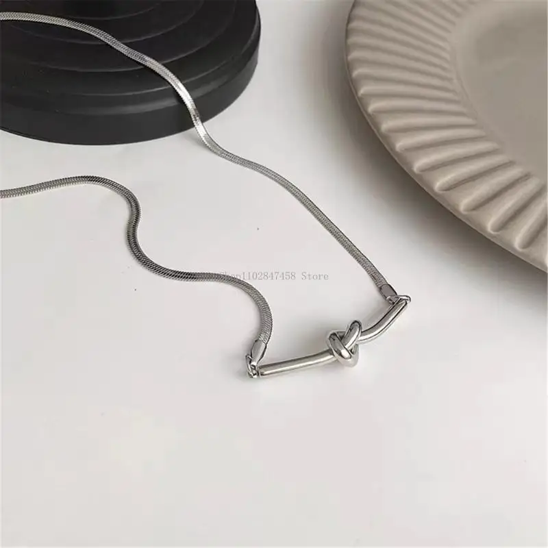 سلسلة ثعبان قابلة للتعديل عقدة زوجين قلادة الرجال نساء إكسسوارات هدية المجوهرات
