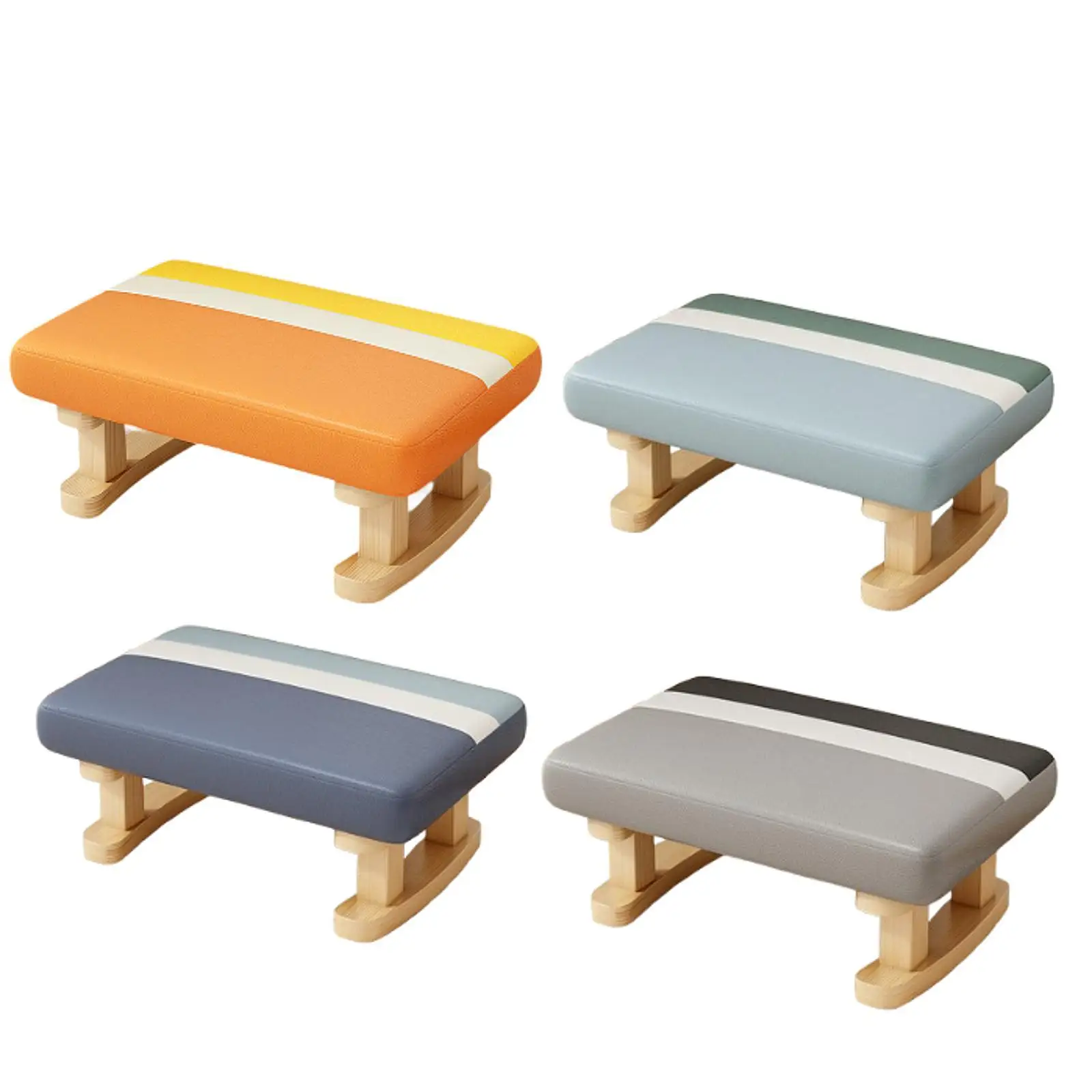 Foot Stool Foot Rest Small Footstool Ottoman Stool for Entrance Couch Apartment Office