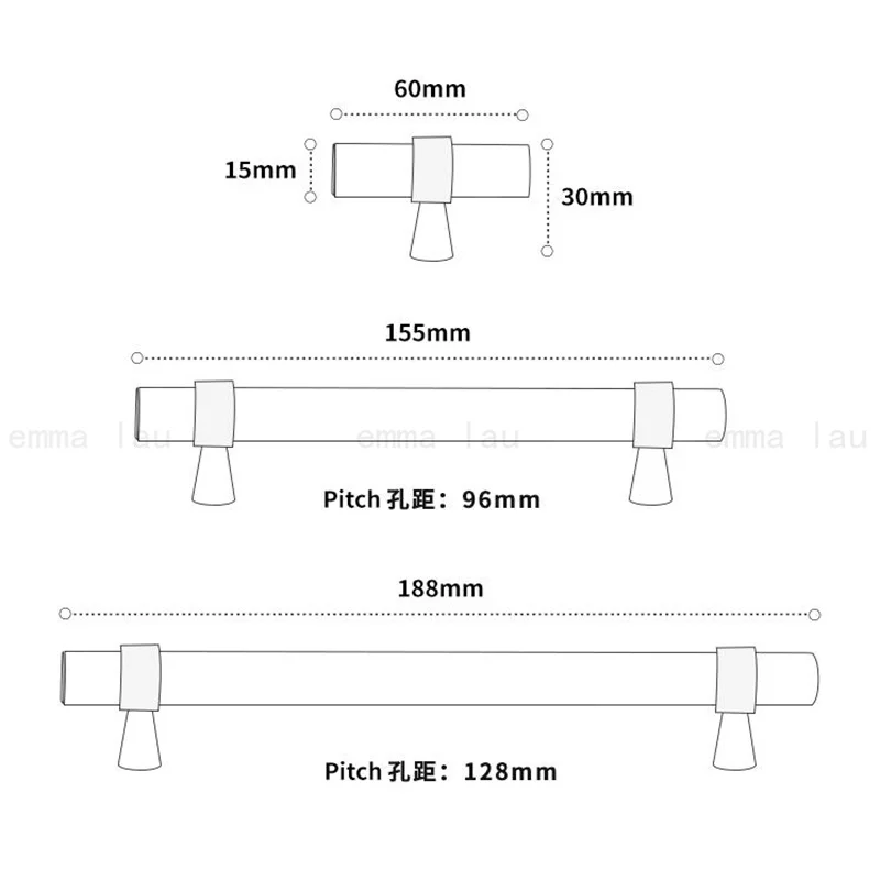 Natural Marble Handle With Solid Brass Base Furniture Handle Door Knobs T-bar Handles for Cabinet Kitchen Cupboard Drawer Pulls