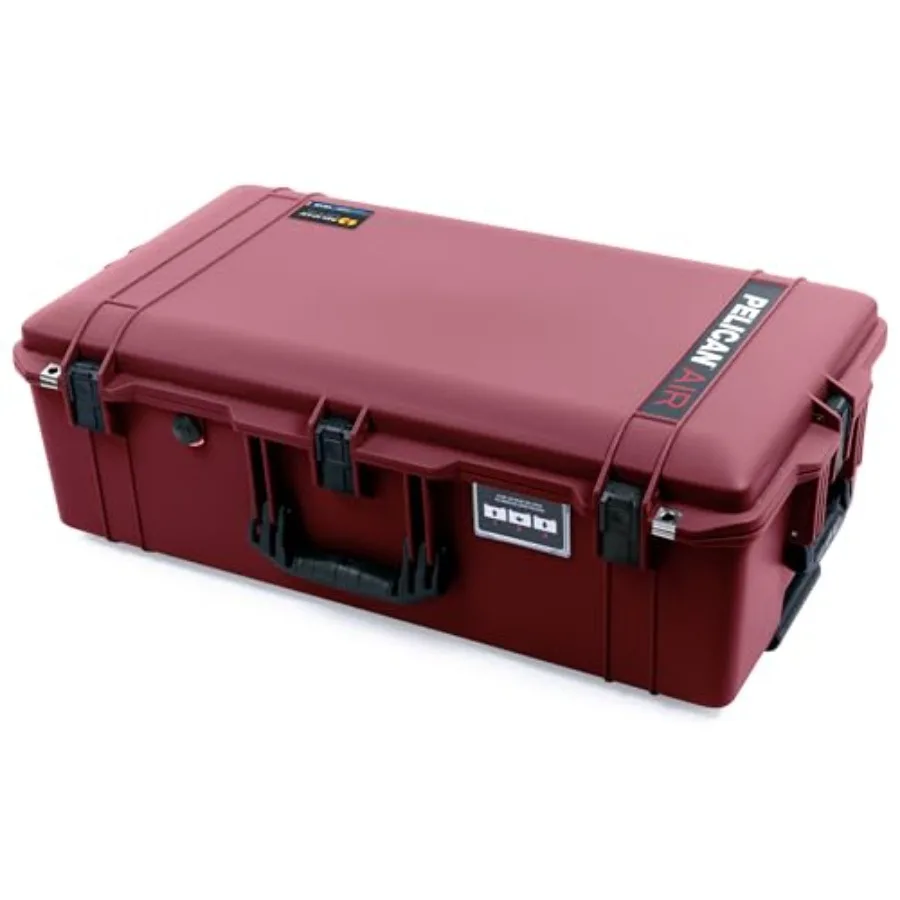 

Pelican Air 1615 Case for professional equipment transport, lightweight polypropylene, oxblood color, push-button latch system