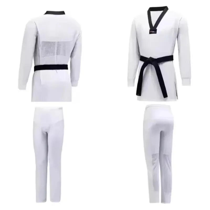New Professional Fit Ultra Light Elastic Ice Silk Taekwondo Sportswear Extended Edition
