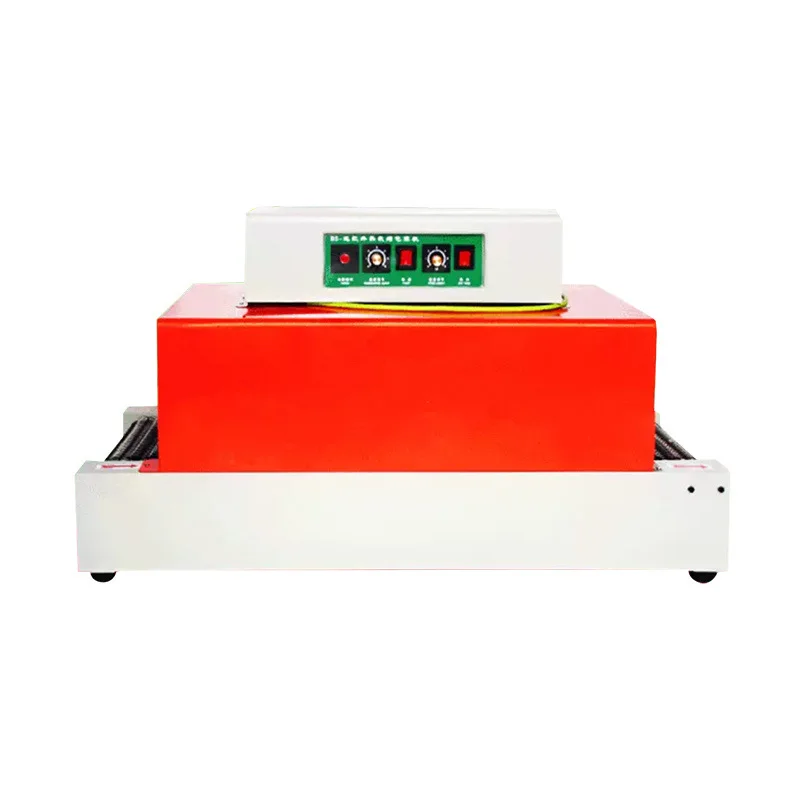 BS260簡単操作シュリンクトンネルフィルム熱収縮包装機（小型食品飲料包装用、木製モーターコア付き）