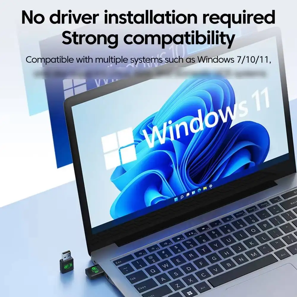 900Mbps USB WiFi 6 Bluetooth 5.4 Adapter 2in1 Dual Band 2.4G&5GHz USB WiFi Network Card Wireless Wlan Receiver DRIVER FREE