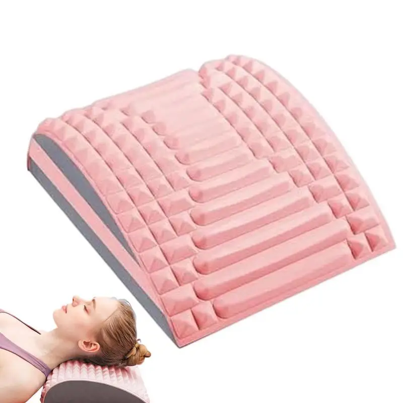 Back Neck Cracker Neck Back Stretcher Yoga Fitness Lumbar Back Waist Massager Pillow Shoulder Relaxer Chiropractic Pillow