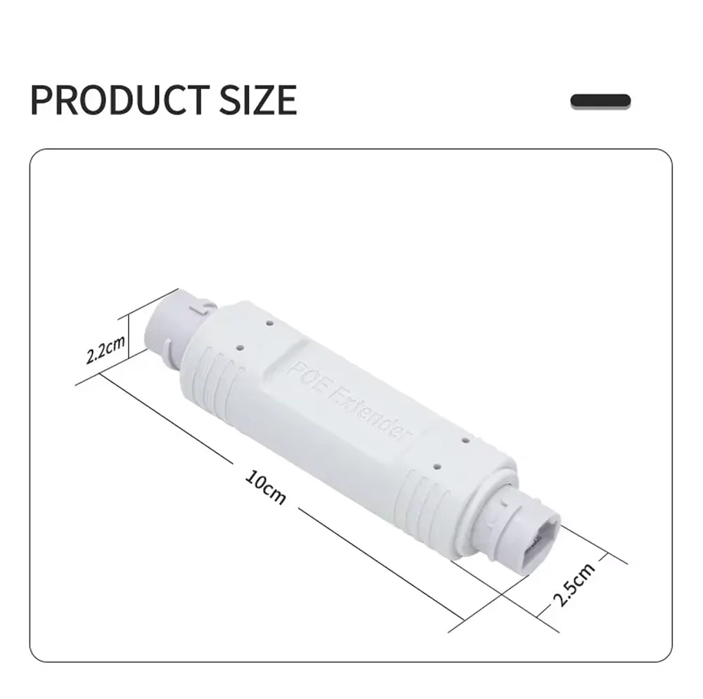 Imagem -05 - Poe Extensor Repetidor Impermeável Adaptador Injetor Iee802.3at af Plug And Play para a Câmera Nvr ip