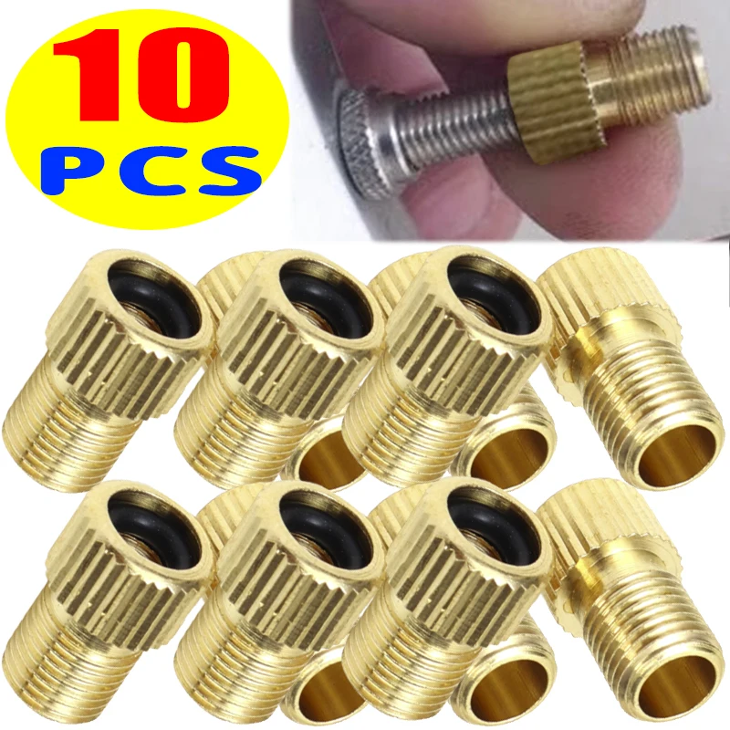 2~10pcs Motorbike Bicycle Tire Valve Adapter Clip Pump Nozzle Clamp Air Chuck Inflator Pump Converter Mountain Wheel Accessories