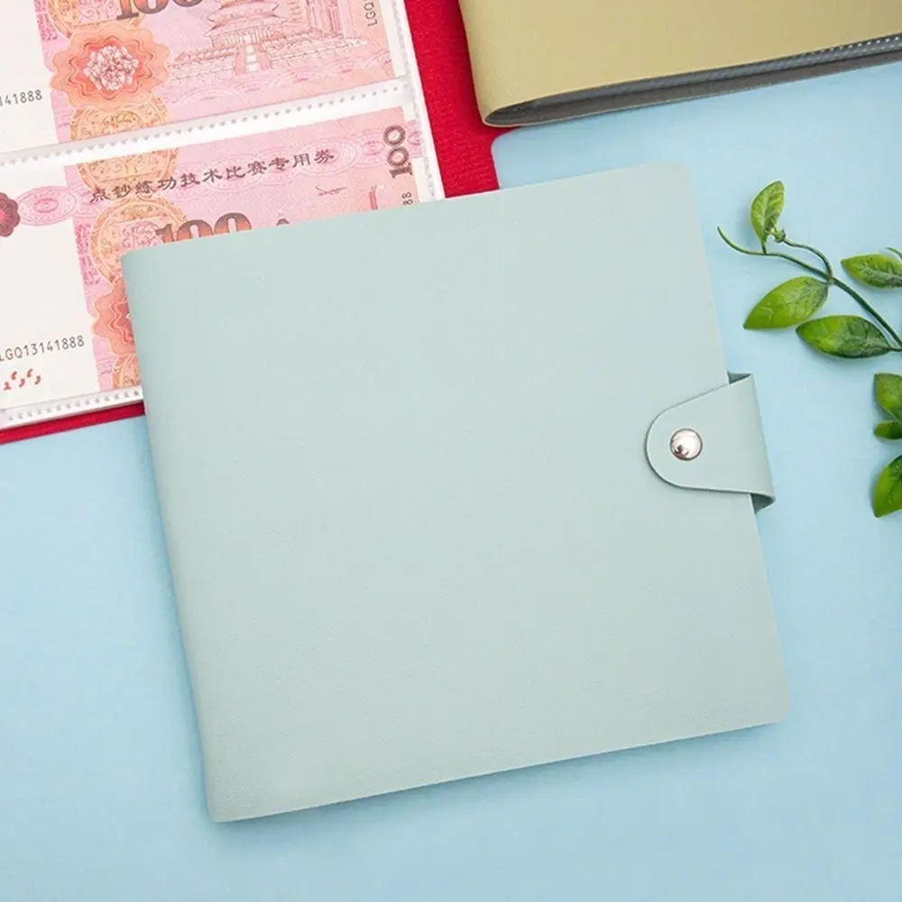 Ahorre dinero 200 sobres desafío de ahorro de dinero PU carpeta de ahorro impermeable reutilizable portátil desafíos de ahorro amantes de los libros