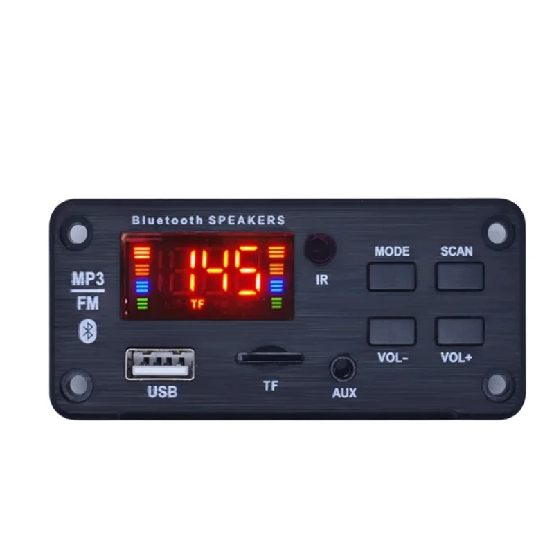 Mp3 Speler 6V-12V Bluetooth5.0 Mp3 Decoderingsbordmodule Draadloze Auto Usb Mp3 Speler Tf Kaartsleuf/Usb/Fm/Module