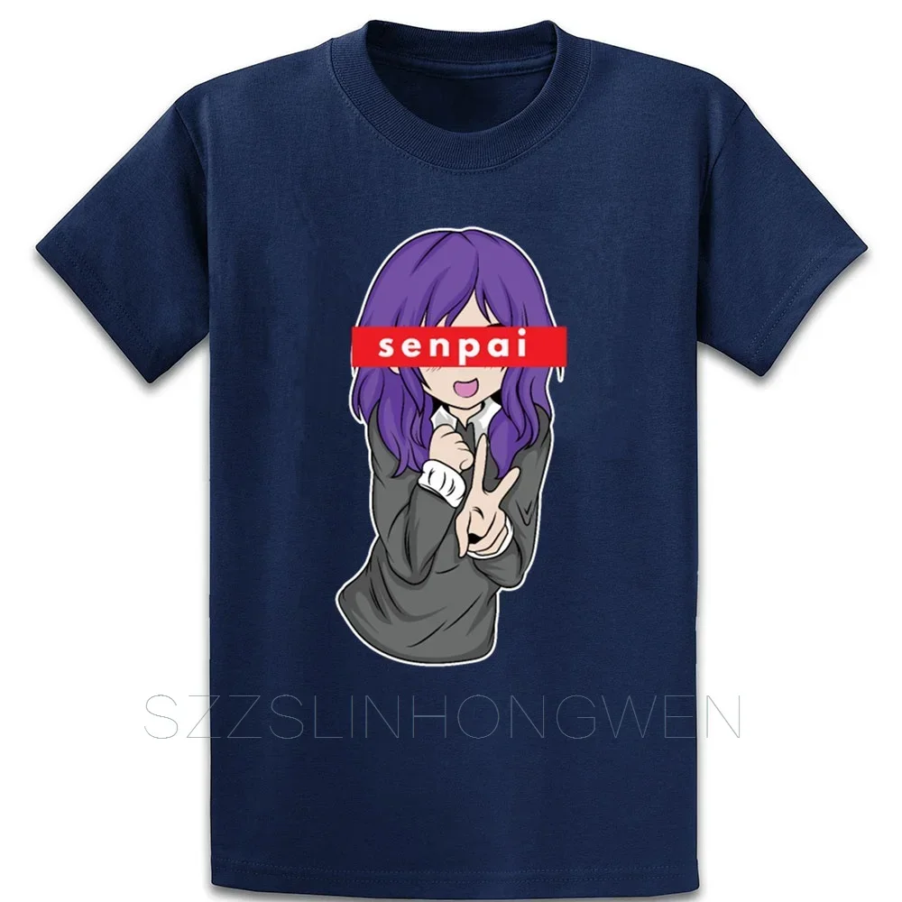 Sexy Anime Girl Senpai Manga Japan Gift Couple Short Sleeved T-shirt For Men Women Breathable Casual Pure Cotton Loose Tops
