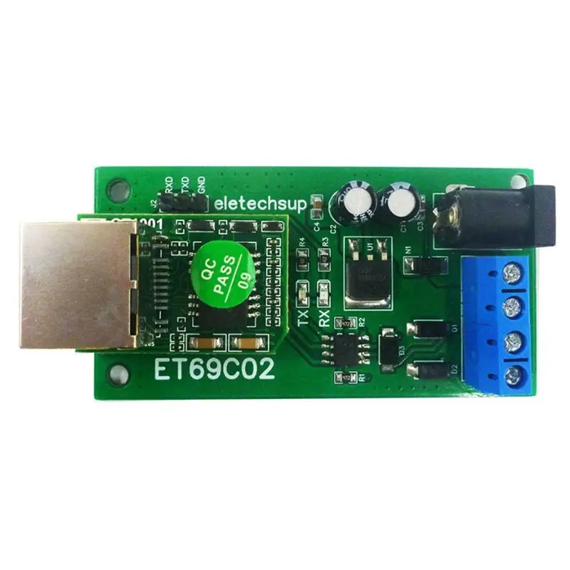 M51K-ET69C02 Ethernet Network IP RJ45 To RS485 Bus Converter For Modbus RTU Master Slave Client Server MQTT PLC