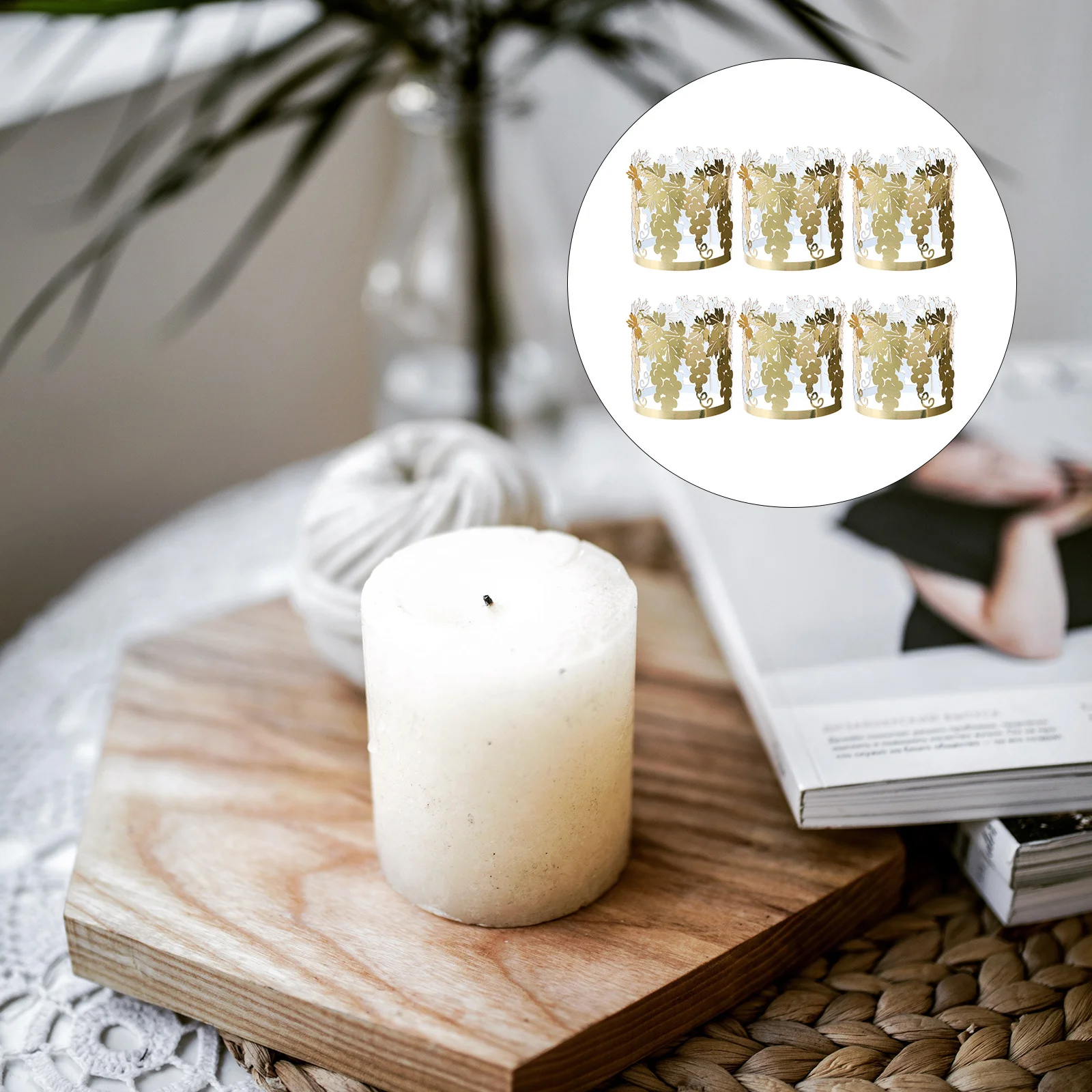 

50Pcs Hollow Paper Holder Wraps Creative Silver Paper Lamp Covers Decorative Light Shades Warm Atmosphere