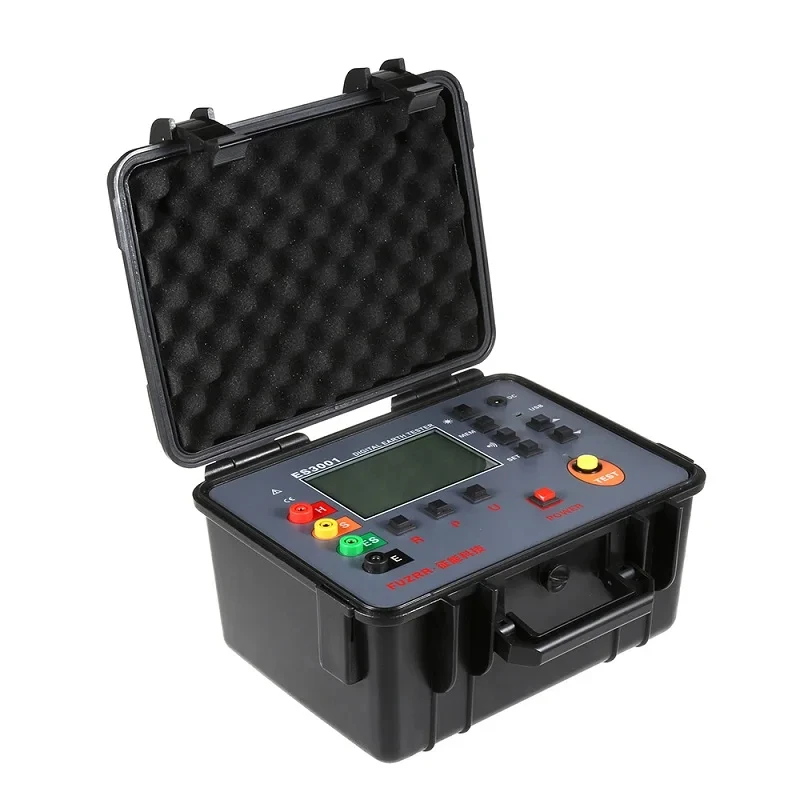 4-wire soil resistivity grounding resistance tester soil resistivity tester 0.00-9999kΩm