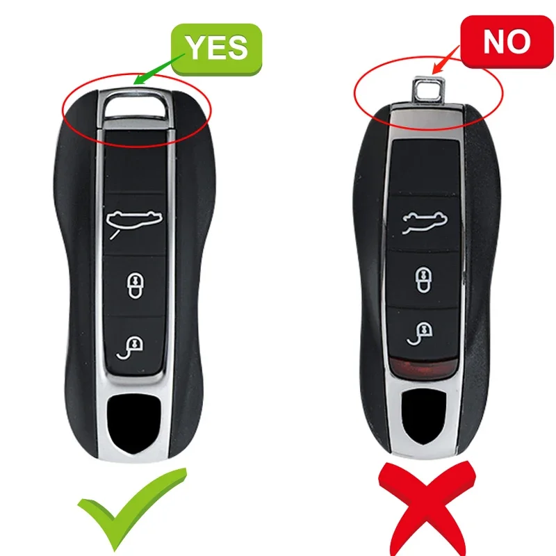 Car Smart Remote Key Case Fob Covers Set Shell for Porsche Panamera Carrera Macan Boxster Cayman Cayenne Taycan 911 970 981 991