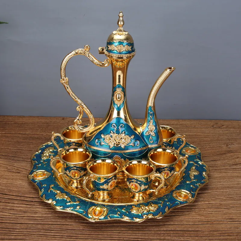 Wine glass set European home creative personality Baijiu cup high-end small wine glass wine pot set