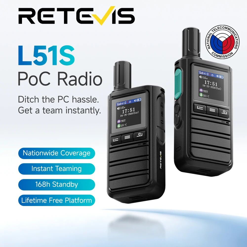 walkie-talkies-retevis-l51s-con-red-4g-bateria-recargable-de-4000-mah-largo-alcance-gps-y-pantalla-de-14-pulgadas