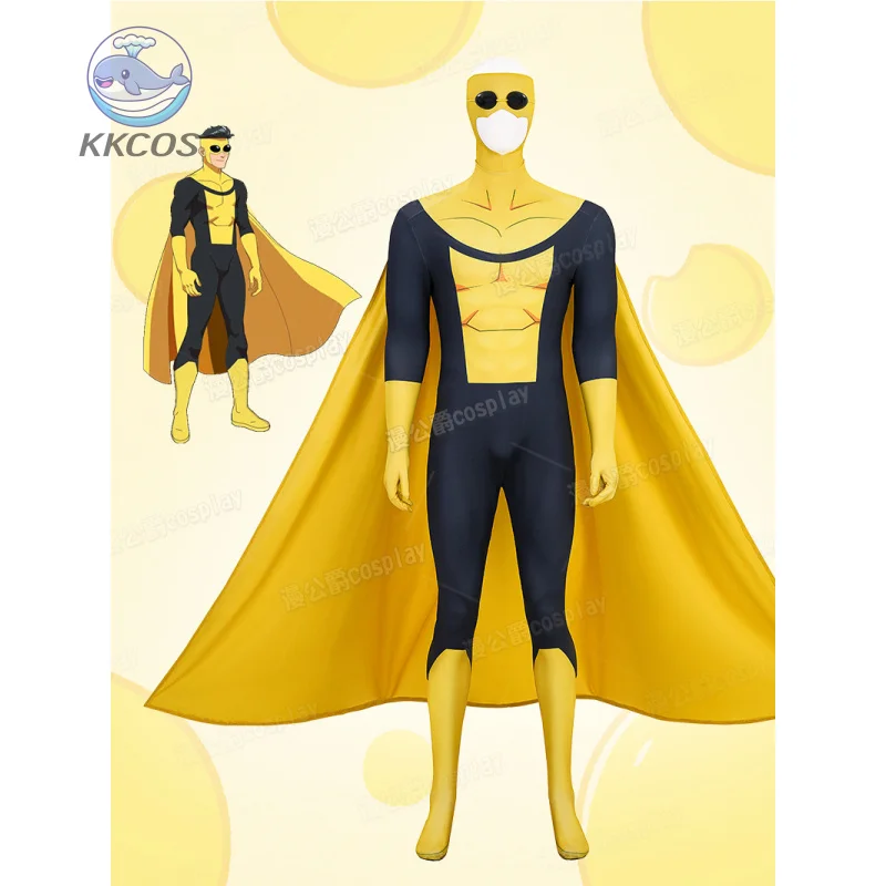

Синистер Марк Косплей Непобедимый костюм Маскировка Мужчины Аниме Персонаж Хэллоуин Карнавал Вечеринка Опора Желтая Униформа KKCos