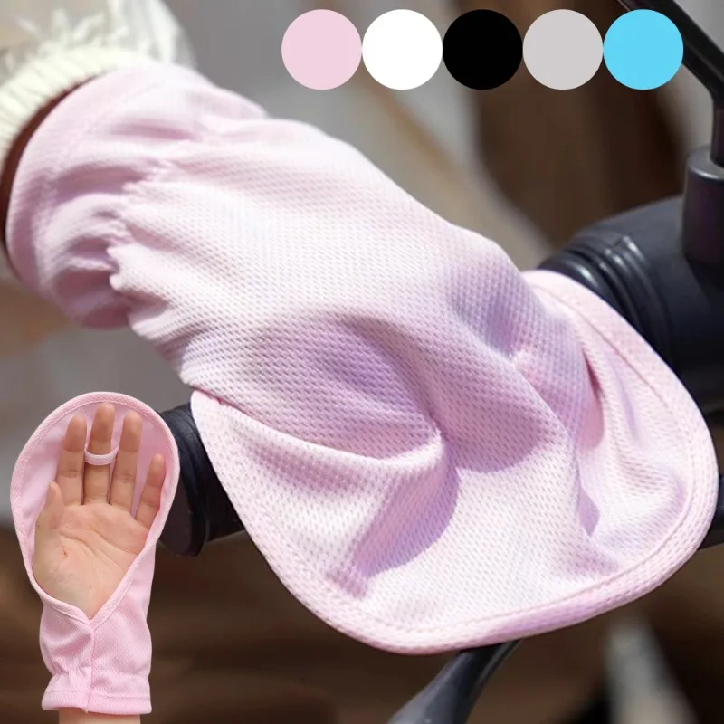 Sommer Open-finger Kurze Sonnenschutz Handschuhe Hülse Frauen Dame Dünne Fahren Outdoor Reiten Handschuhe Fäustlinge Sonnenschutz Handschuhe