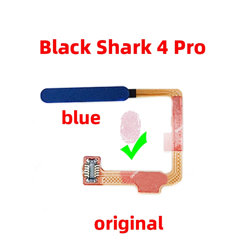 Original For Xiaomi black shark 4 Pro Fingerprint Sensor Scanner Touch ID Connect home button Flex Cable