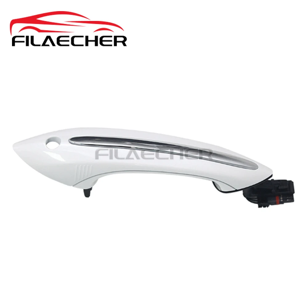 

Передняя левая или правая белая ручка двери автомобиля с функцией комфортного доступа для BMW 7 серии F01 F02 F03 730d 730i 740d 740i 750i 760i