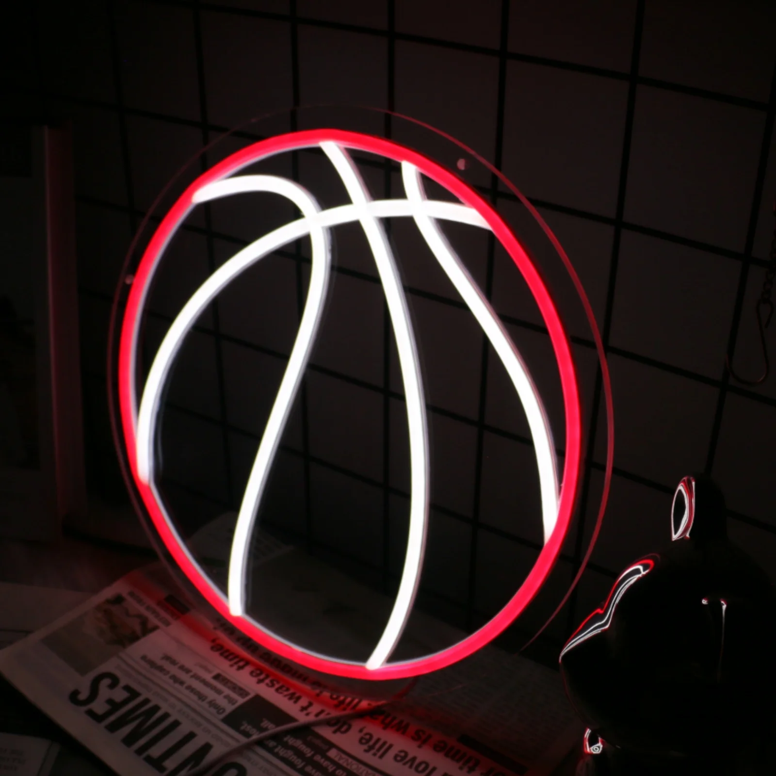 Imagem -03 - Uponray Basketball Neon Sign Light Basket Ball Lâmpada de Decoração Led para Futebol Plug Usb para Sala de Jogos Training Shop Party Gift