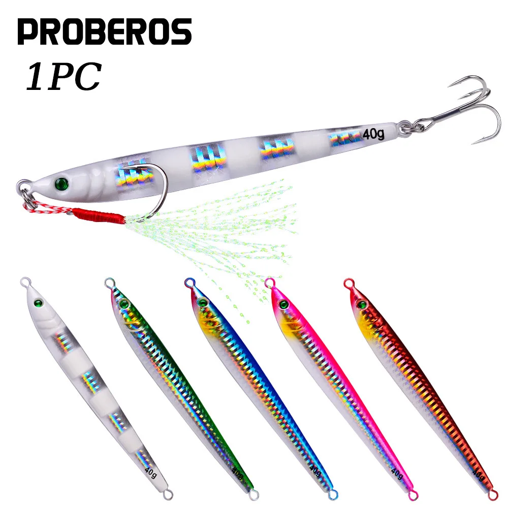 PRO BEROS Metall-Jigköder Gewicht 7g-60g Trolling-Hardbait Bass-Angelzubehör Forellen-Tauchköder Meeresfischerei-Köder Pesca
