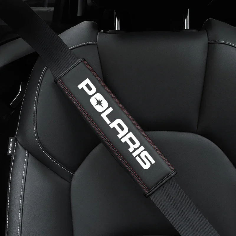 Suitable for POLARIS Works car seat belt protector/car shoulder protector/shoulder anti pinch protector, PU leather material