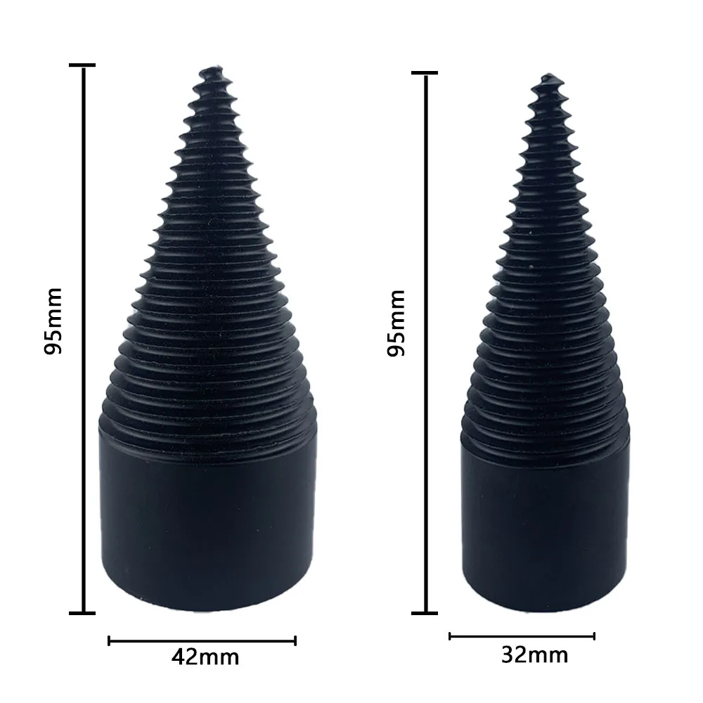 Imagem -03 - Conjunto Divisor de Lenha Broca de Cone de Madeira Hex Redondo Haste Quadrada Ferramentas de Madeira 32 mm 42 mm Pcs