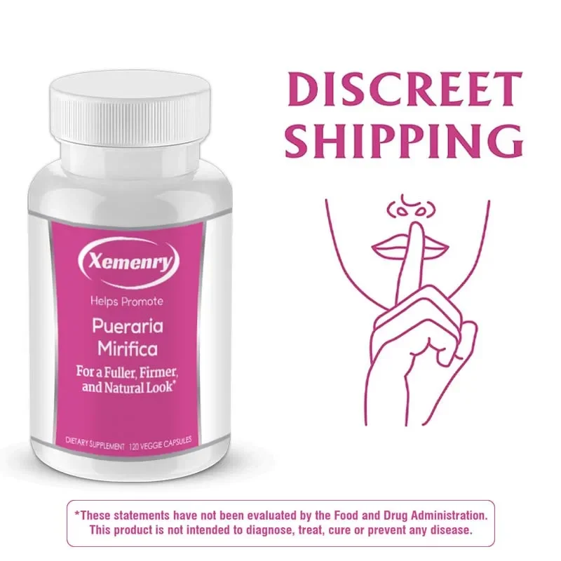 كبسولات بوريريا ميريفيكا - ثدي أكبر ومستدير، تعزز أكثر ثباتًا - 120 كبسولة