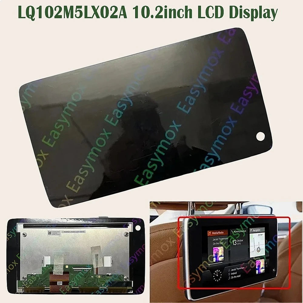 10.2inch LCD Display For BMW X5 X6 5 Series 7 2017 Car Rear Seat Entertainment Screen Replacement LQ102M5LX02A