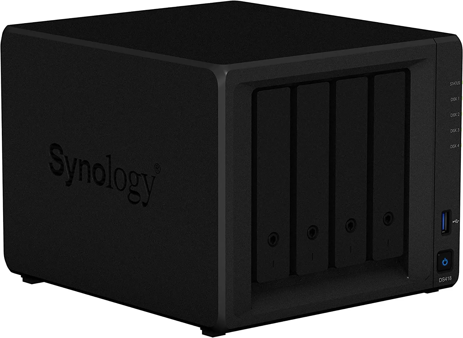 الأصلي Synology DS418 NAS 4 الخلجان DiskStation الضميمة شبكة سحابة التخزين خادم رباعية النواة 1.4GHz 2GB DDR4 (Diskless)