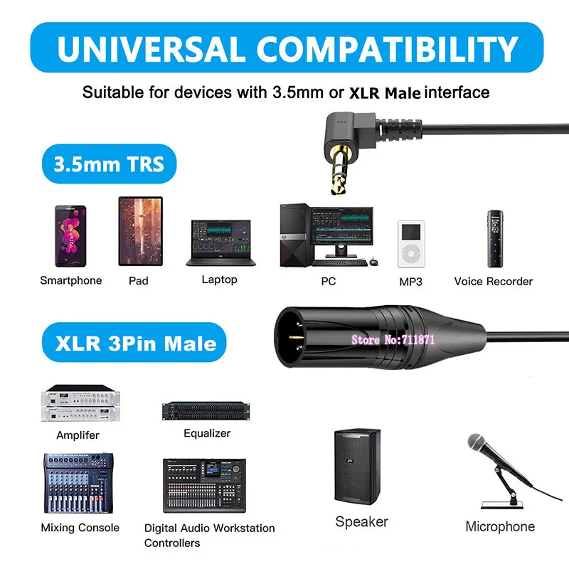 Elastic expansion contraction Right Angle Elbow TRS 3.5 Male XLR Male Female Audio Line Cable 3.5 CANNON Spring Audio Cord Wire